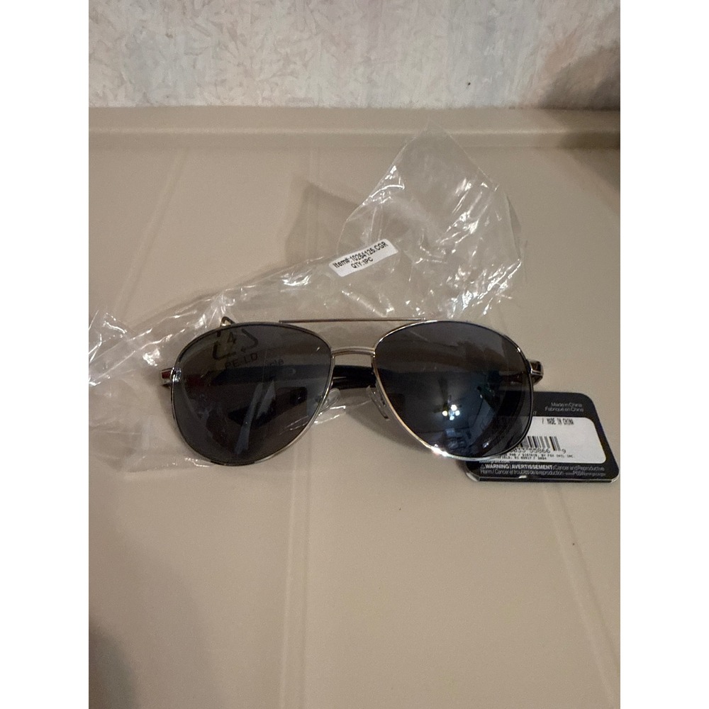 Foster Grant Sunday Drive Aviator Sunglasses Silver Frame Driving Lenses SR0424